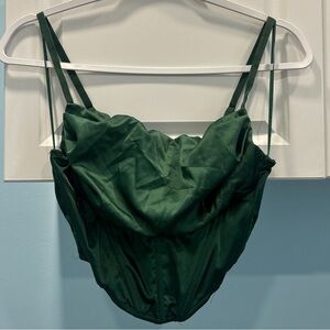 Urban Outfitters Black Satin Corset